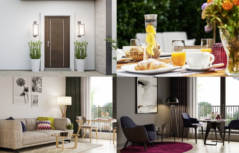 Homestaging Collage Homestaging Windisch Immobilien Gröbenzell