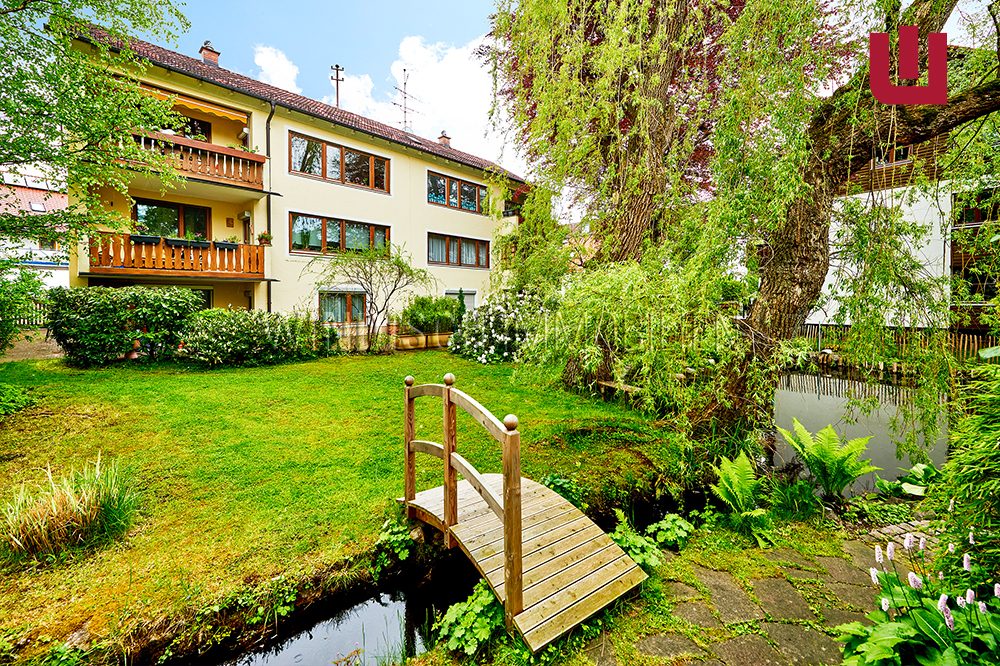 Gartenansicht Immobilienangebot - Inning - Alle - WINDISCH IMMOBILIEN - Familienfreundliche 3,5-Zimmerwohnung mit großem Balkon