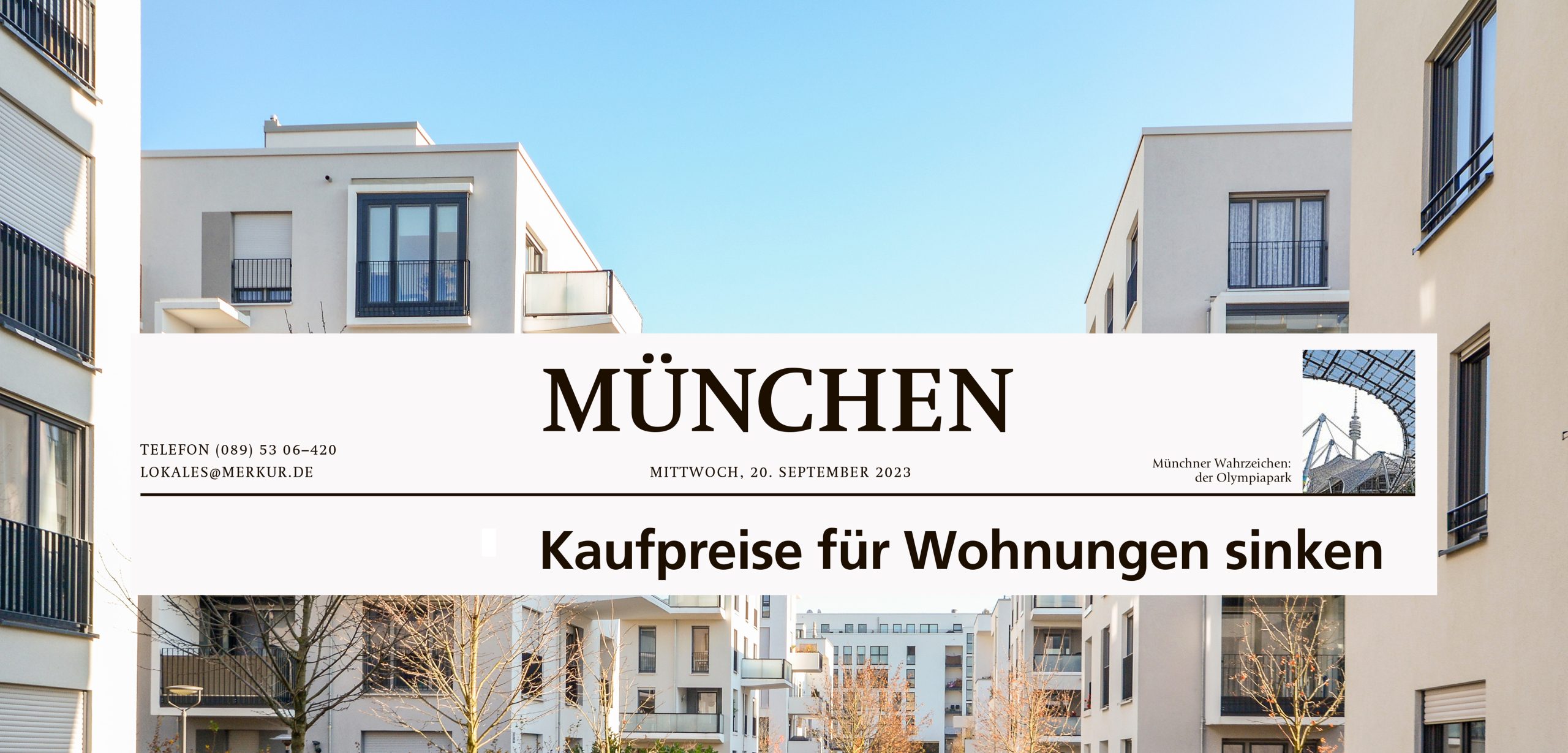 Immobilienmarkt München. Wohnungspreise sindken, Windisch Immobilien