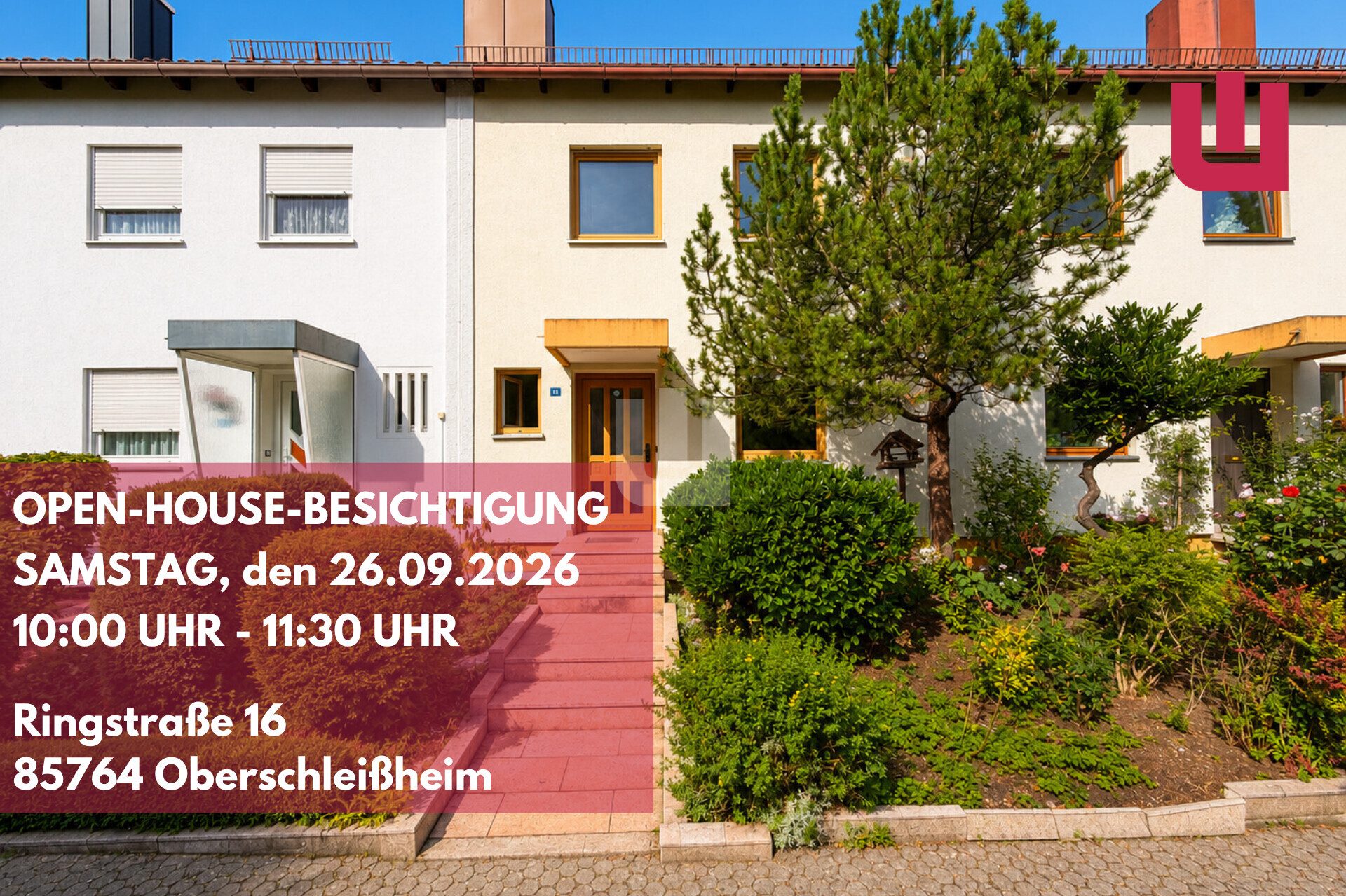 Immobilienangebot - Oberschleißheim - Alle - WINDISCH IMMOBILIEN - Familienfreundliches Reihenhaus mit Potential in ruhiger Lage - bezugsfrei!