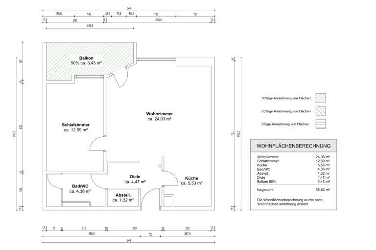 Immobilienangebot - Puchheim - Alle - WINDISCH - Ansprechende 2-Zi.-Wohnung mit Westbalkon in umfassend modernisierter Wohnanlage - frei!