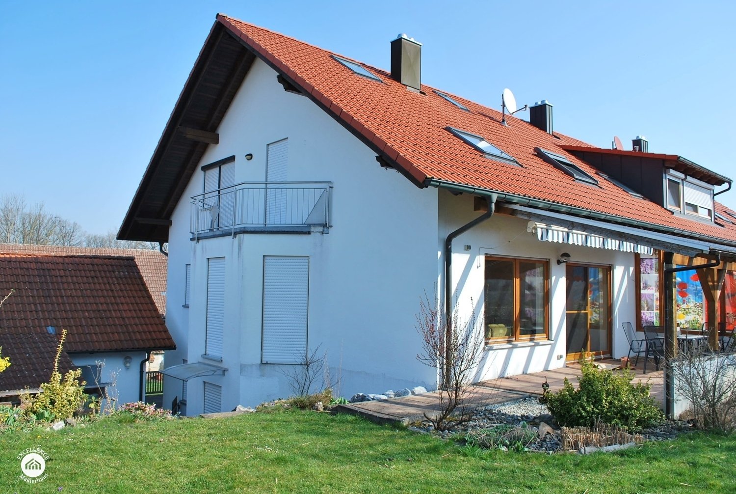 Immobilienangebot - Bibertal / Bühl - Alle - wunderschönes Reihenendhaus mit Doppelgarage und tollem Garten in ruhiger Lage von Bühl