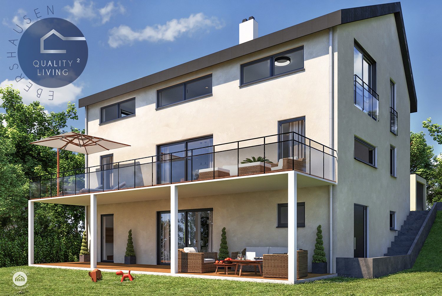 Immobilienangebot - Ebershausen - Alle - Quality Living²  in Ebershausen
Eigentumswohnung mit Terrasse und Garten