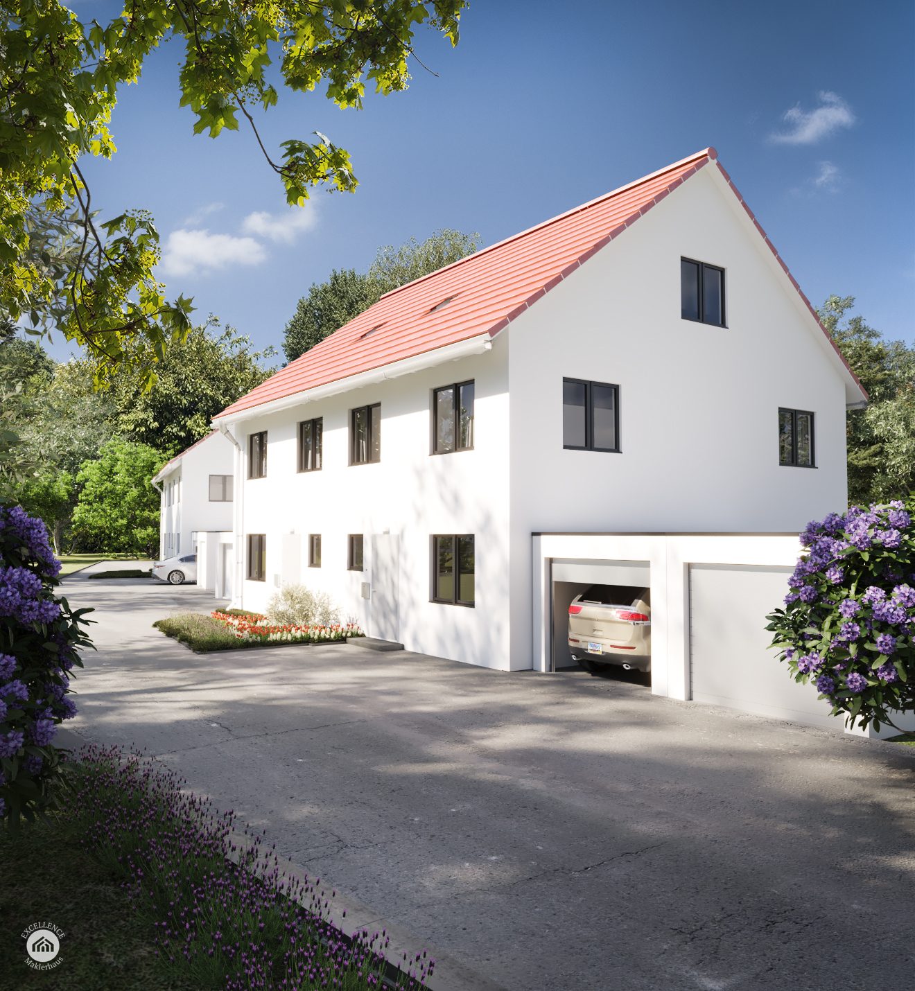 Immobilienangebot - Blindheim / Wolpertstetten - Alle - FAMILY HOME - Doppelhaushälfte N°3 mit Keller und Garten auf 241m² Grund
