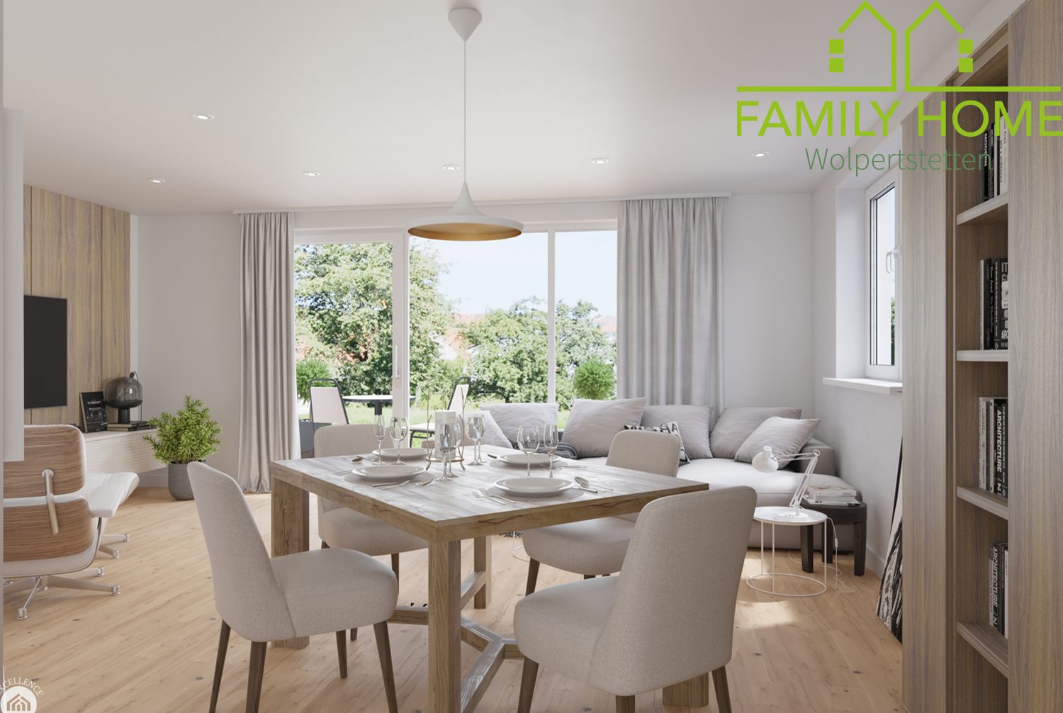 Immobilienangebot - Blindheim / Wolpertstetten - Alle - FAMILY HOME - Doppelhaushälfte N°3 mit Keller und Garten auf 241m² Grund