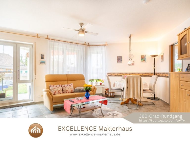 Immobilienangebot - Neu-Ulm / Gerlenhofen - Alle - SCHÖNE 2-ZIMMER-WOHNUNG mit GARTEN