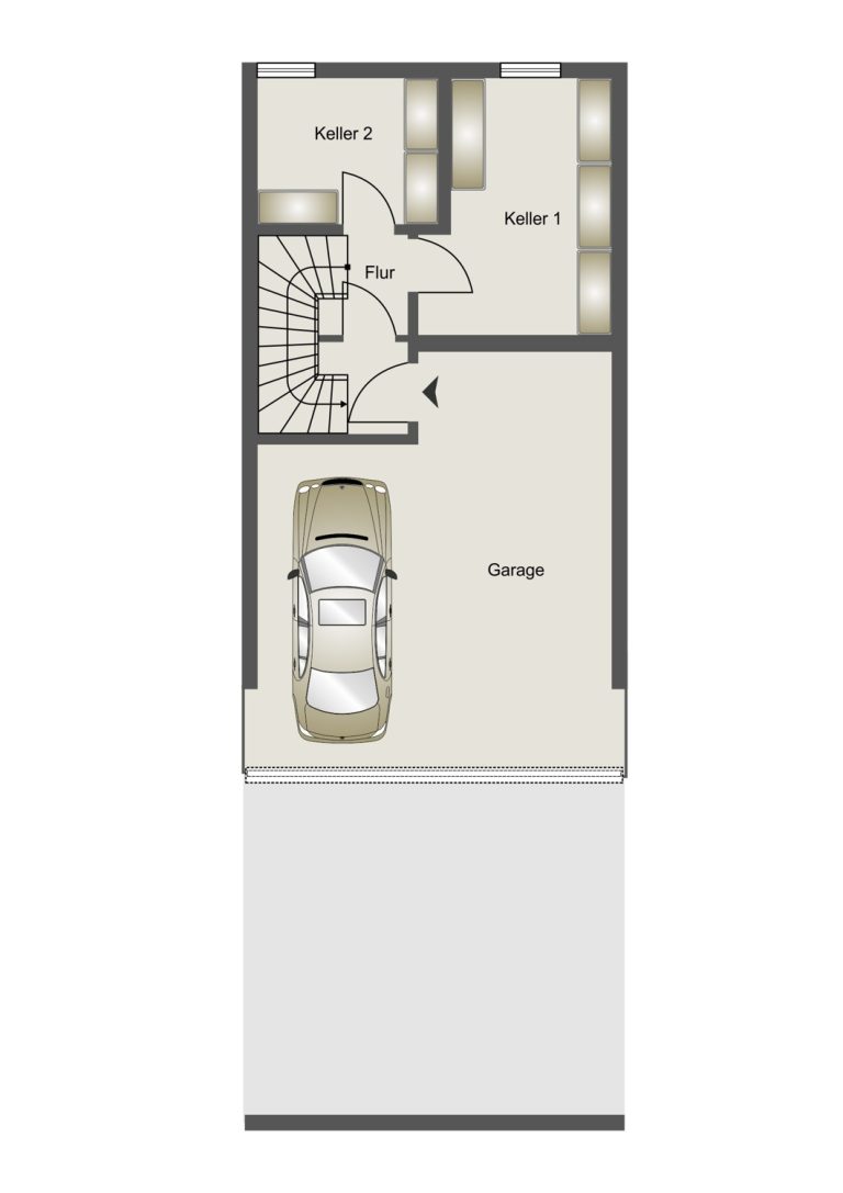 Immobilienangebot - Augsburg / Neubergheim - Alle - MODERNES REIHENHAUS I BEGEHRTE LAGE I NEUBAU mit 2 Tiefgaragenstellplätzen