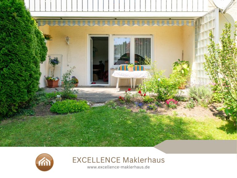 Immobilienangebot - Bad Grönenbach - Alle - Fast wie ein eigenes Haus - helle Erdgeschosswohnung mit großem Garten und Doppelgarage!