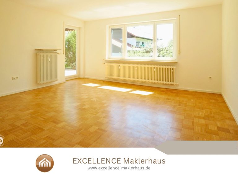 Immobilienangebot - Holzgünz / Schwaighausen - Alle - Idyllischer Garten und eine tolle Einbauküche - helle Erdgeschosswohnung nahe Memmingen!