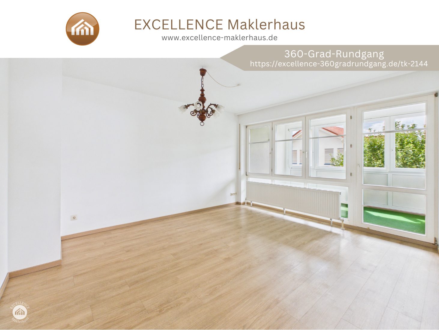 Immobilienangebot - Vöhringen - Alle - Helle 3-Zimmer-Wohnung mit Wintergarten und Carport
