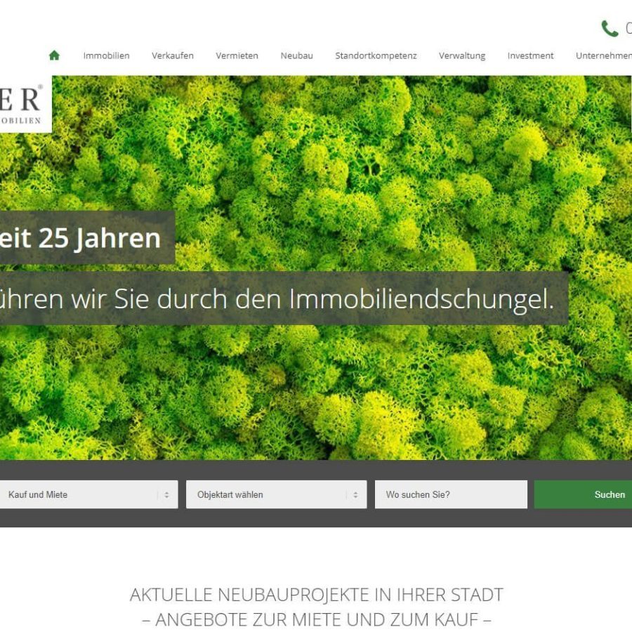 Böcker-Wohnimmobilien GmbH - Webseiten der MaklerWerft