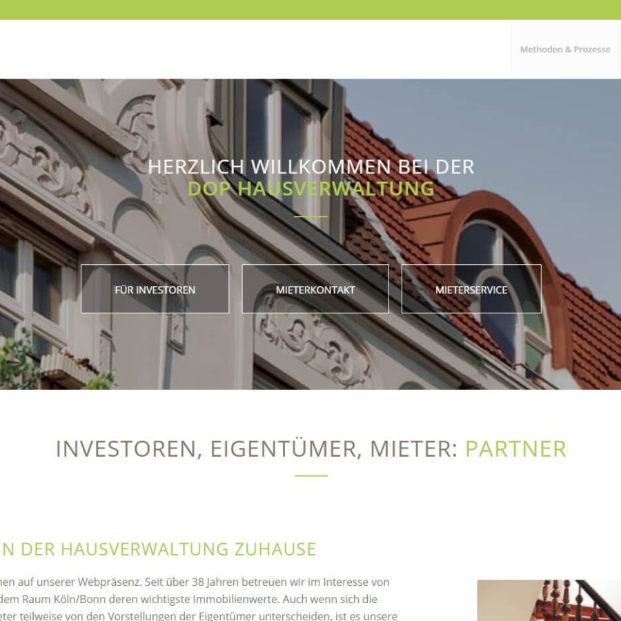 DOP Hausverwaltung - Webseiten der MaklerWerft