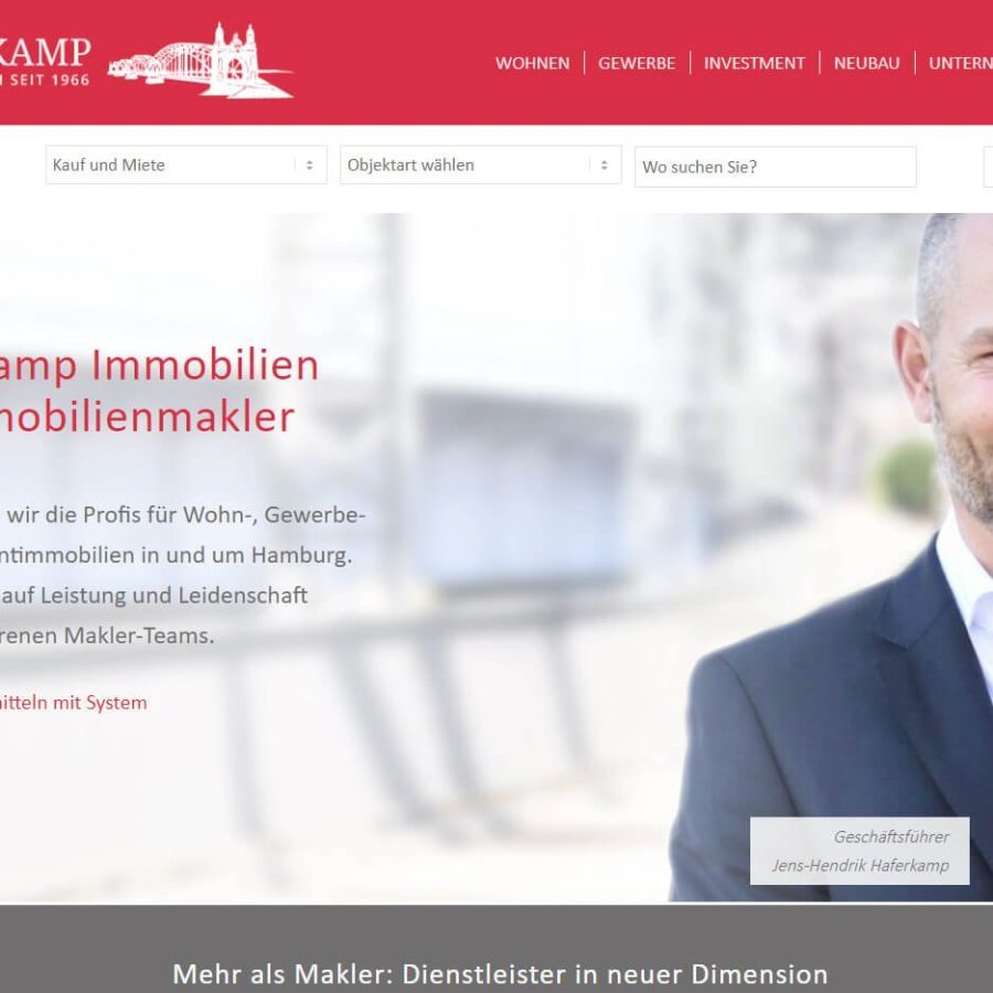Haferkamp Immobilien GmbH - Webseiten der MaklerWerft