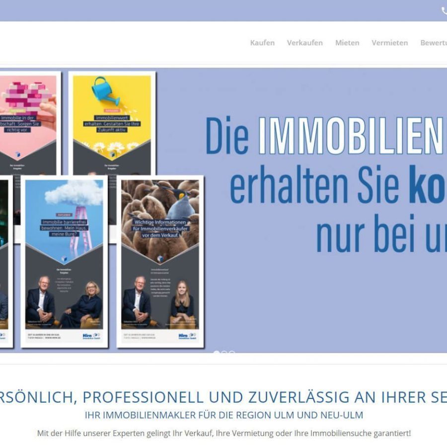 Hirn Immobilien GmbH - Webseiten der MaklerWerft