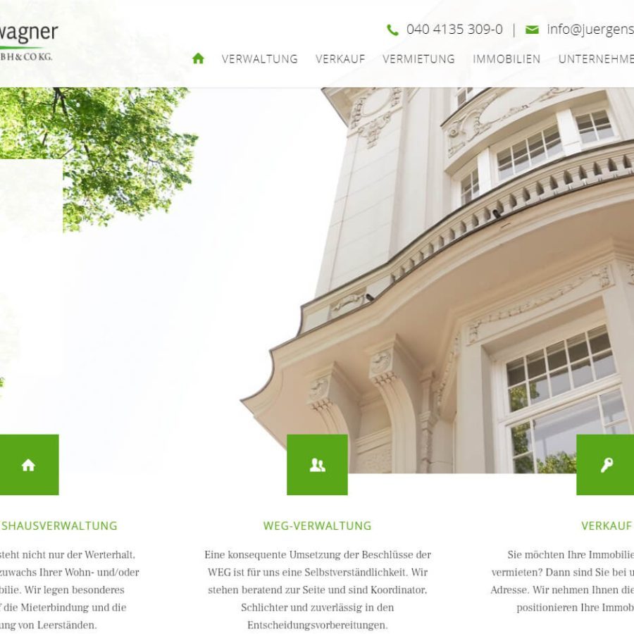 Jürgens & Wagner Immobilien GmbH & Co. KG - Webseiten der MaklerWerft
