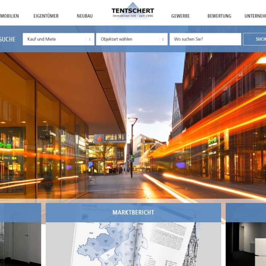 Tentschert Immobilien GmbH & Co KG - Webseiten der MaklerWerft