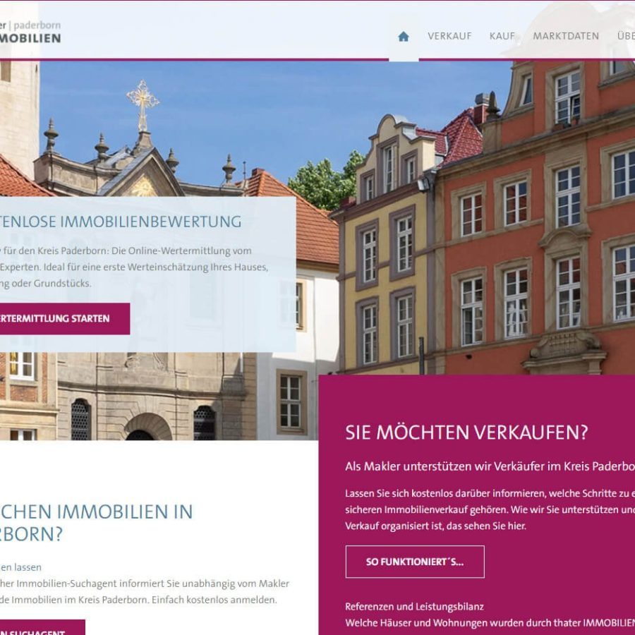 Thater Immobilien GmbH - Webseiten der MaklerWerft