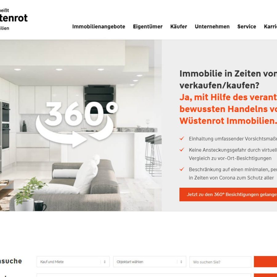 Wüstenrot Immobilien GmbH - Webseiten der MaklerWerft