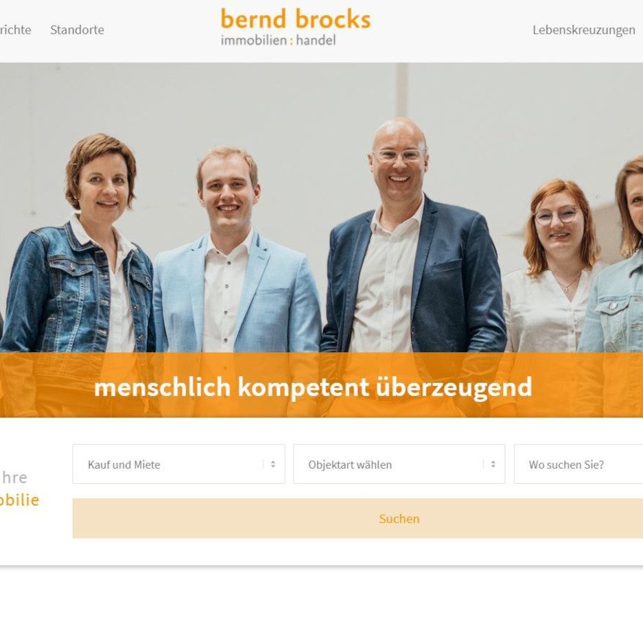 Brocks Immobilien - Webseiten der MaklerWerft