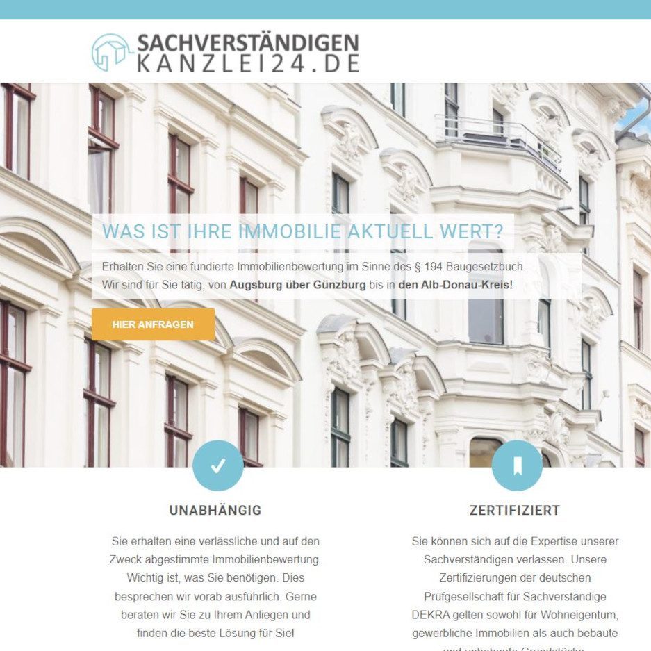 Sachverständigenkanzlei24.de GmbH - Webseiten der MaklerWerft