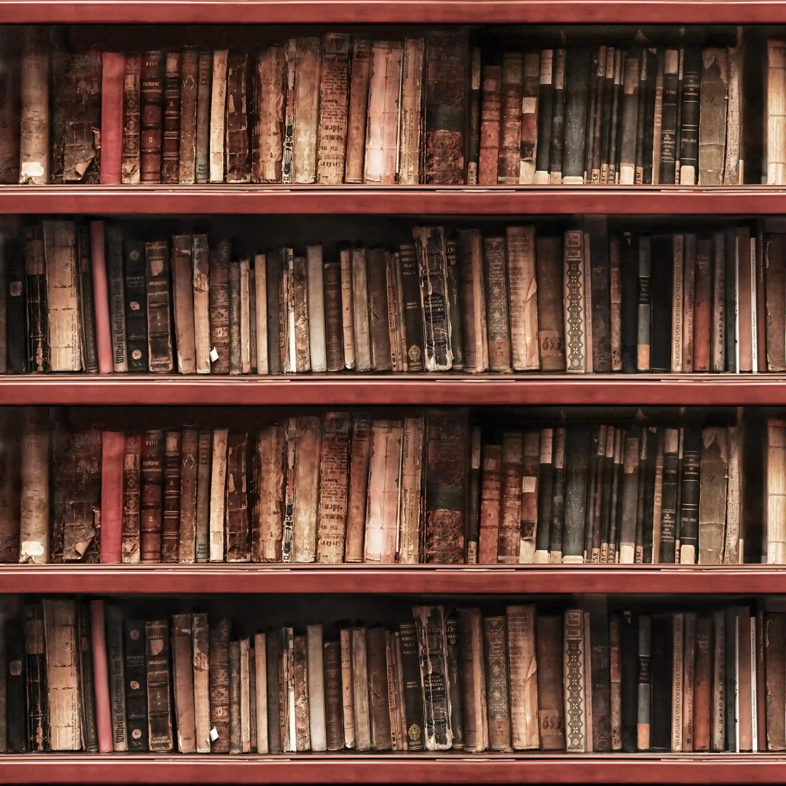 DSGVO Konforme Rechtstexte - Alte Bücher im Bücherregal