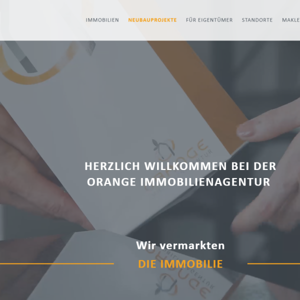 Orange Immobilien - Webseiten der MaklerWerft