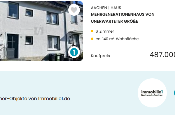 Immobilie1 Schnittstelle - Headerbild