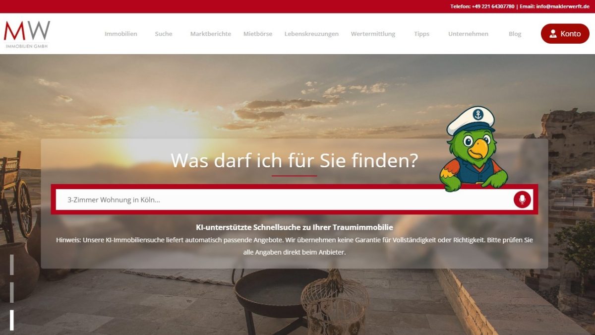 KI-Suche 1 - Module der MaklerWerft