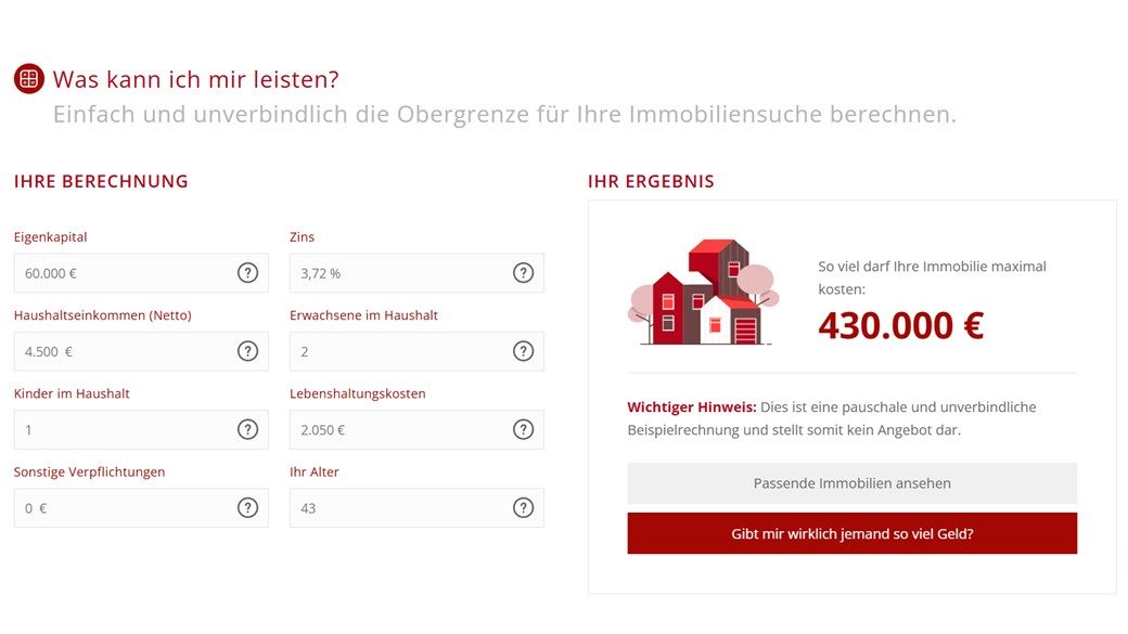 Leistbarkeitsrechner