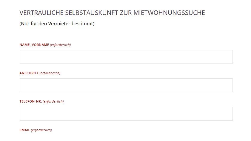 Selbstauskunft