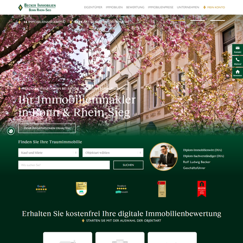 Becker Immobilien Bonn Rhein-Sieg GmbH - Referenzen der Maklerwerft