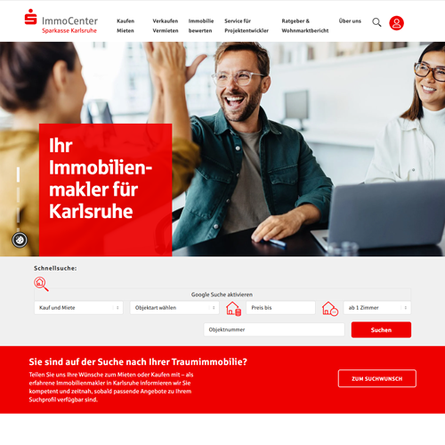 S-ImmoCenter Karlsruhe - Referenzen der Maklerwerft
