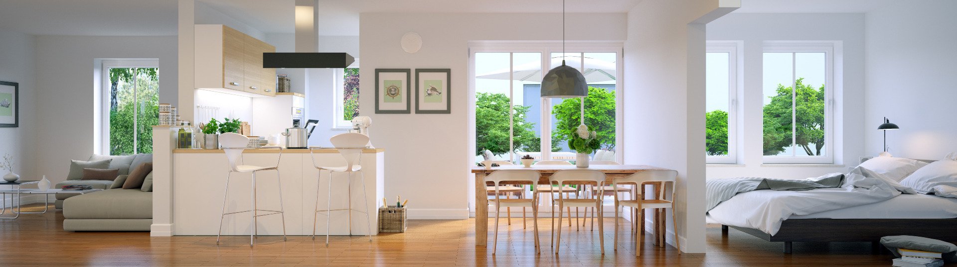 Wohnzimmer Panoramafoto