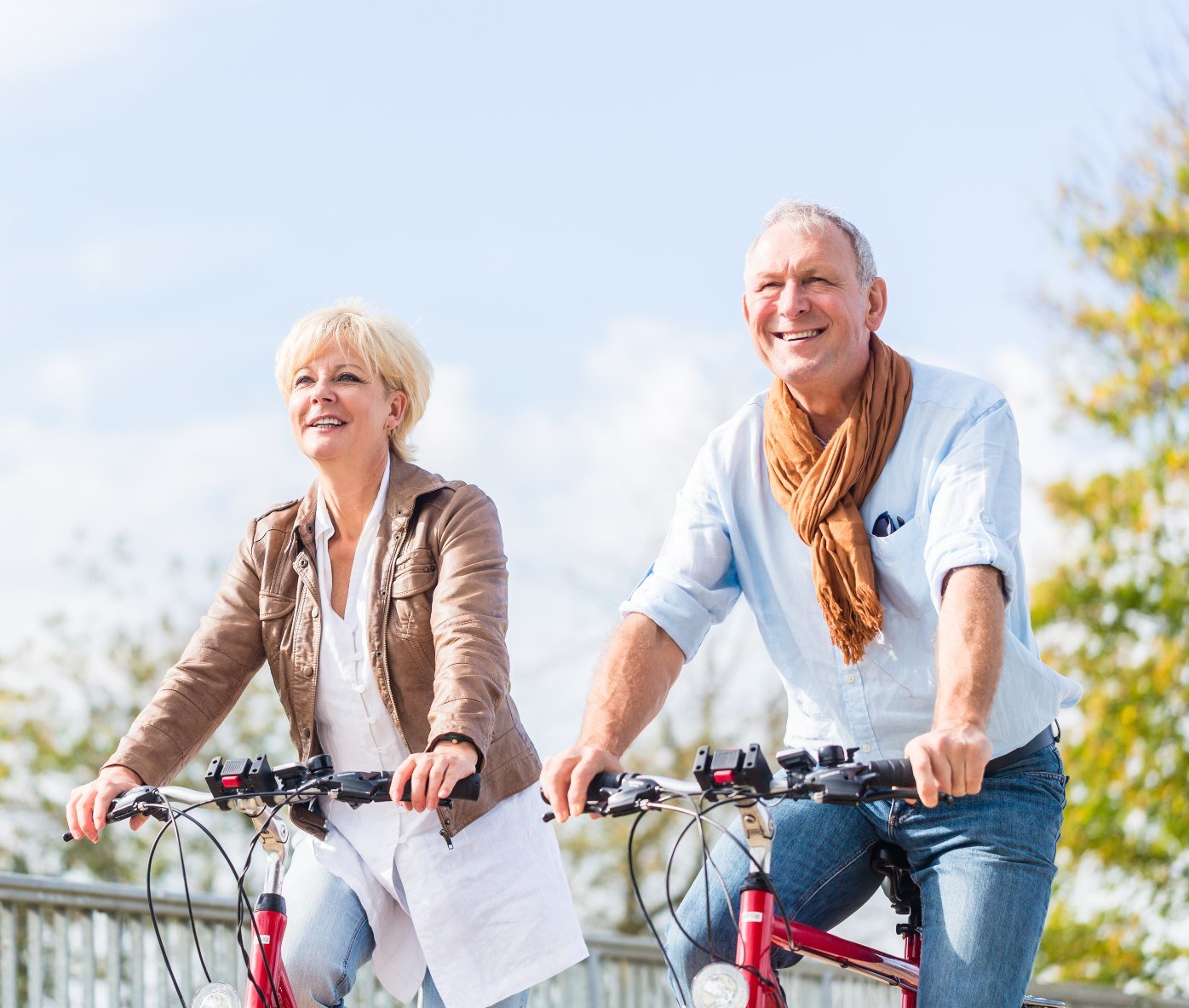 Renter fahren Fahrrad