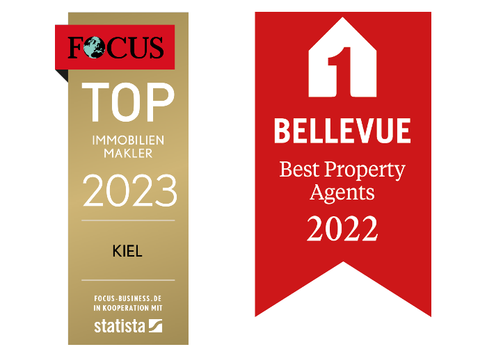 Auszeichnung FOCUS TOP MAKLER 2023 und Bellevue 2021