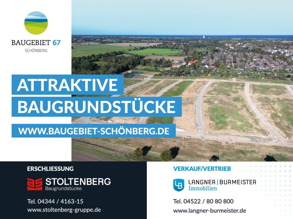 Immobilienangebot - Schönberg (Holstein) - Grundstücke - Sonne, Strand und Meer!
Ihr Traumgrundstück im Ostseebad Schönberg