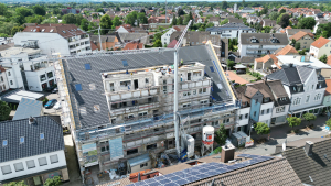 Luftansicht Baustelle Bielefelder Straße - Vorderansicht - Juli 2023