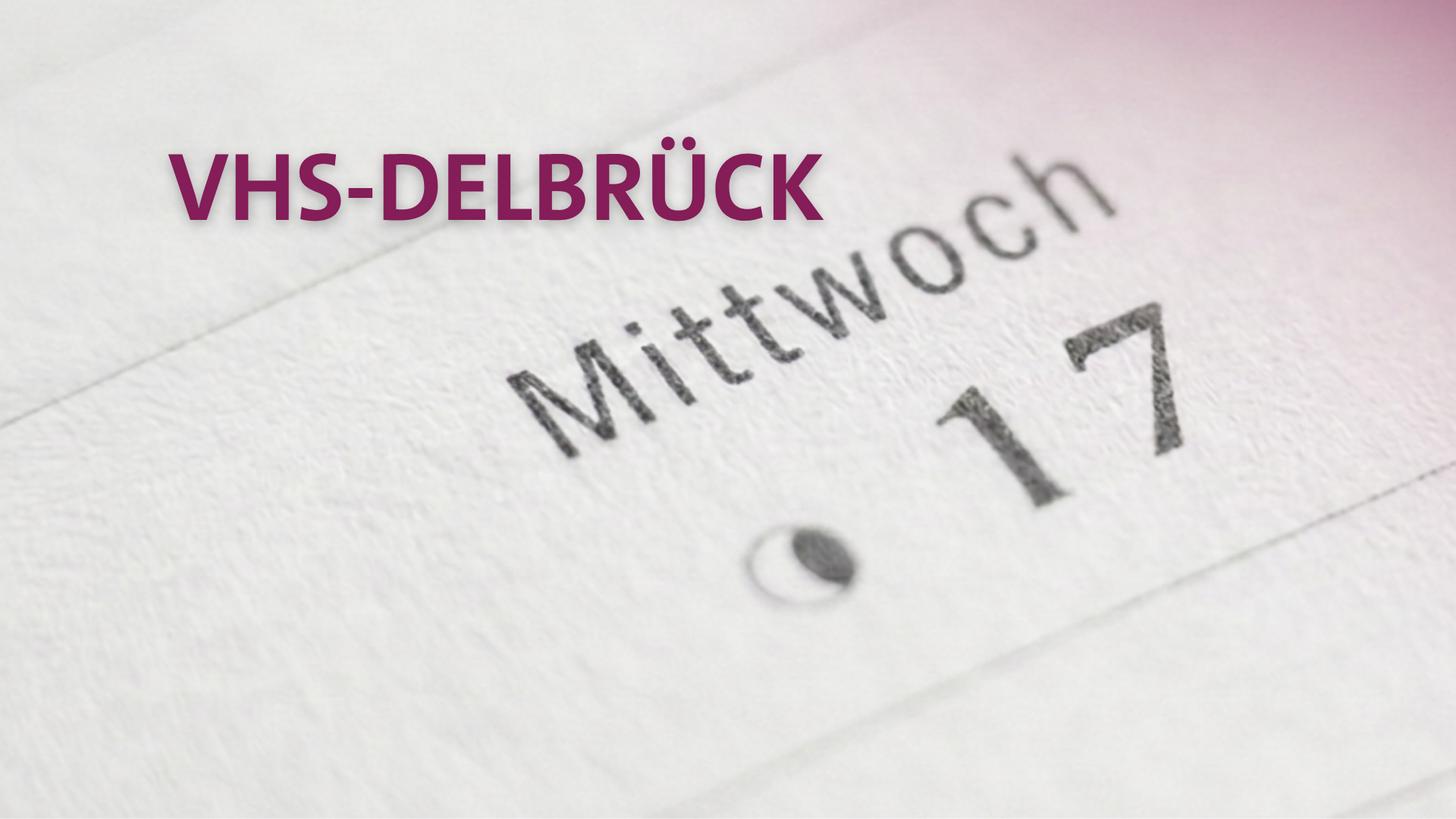VHS-Vortrag in Delbrück: Kalendereintrag 17.06.