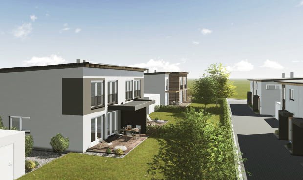 Außenansicht Neubauprojekt Endlich zu Haus - Immobilien Pfister