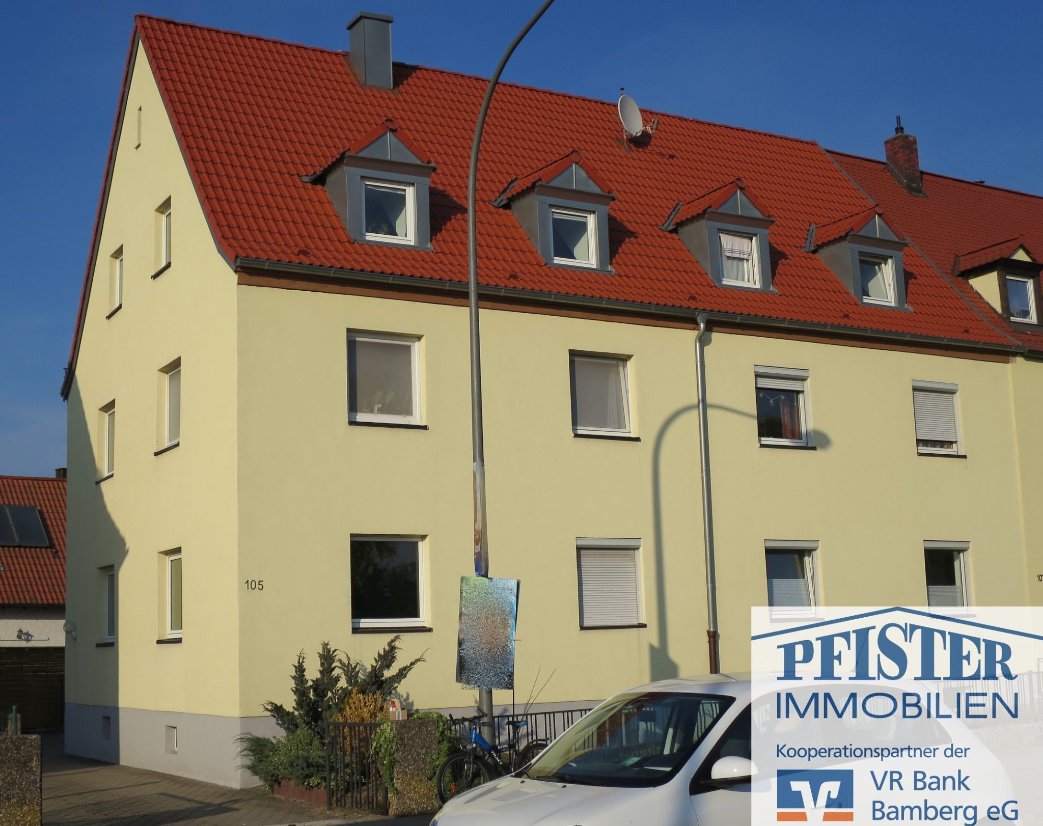 Immobilienangebot - Bamberg - Alle - Helle, vermietete 2-Zimmer-Wohnung in Bamberg