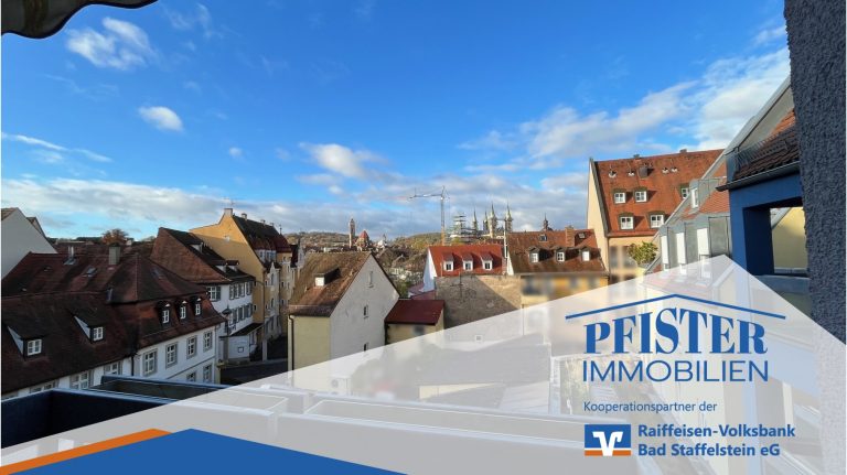 Immobilienangebot - Bamberg - Alle - Mitten in der Stadt! 3 Zimmer-Wohnung mit herrlicher Aussicht in Bamberg