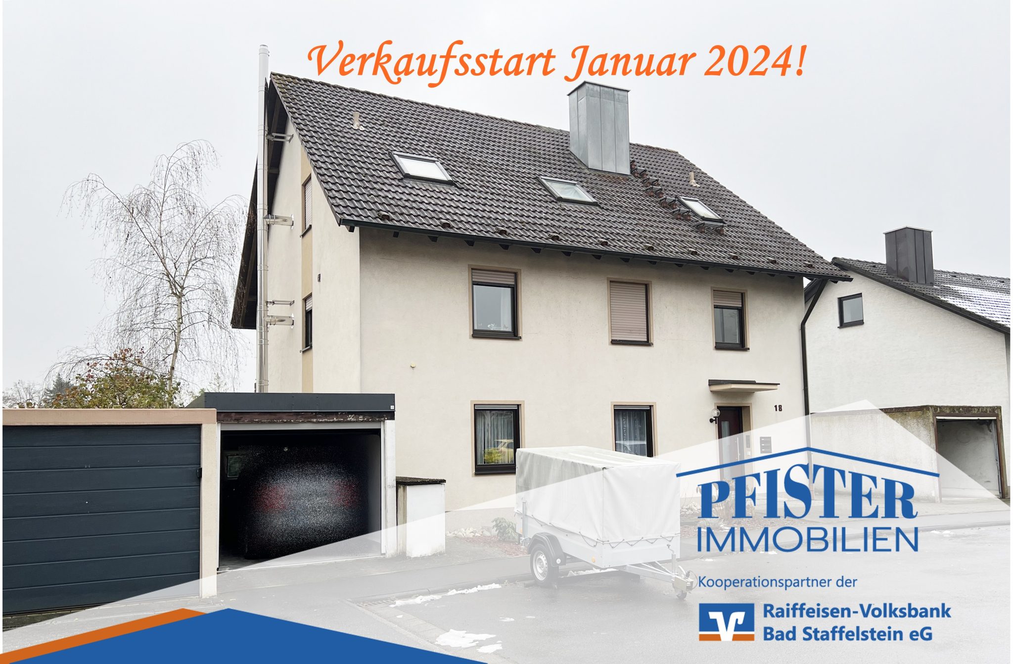 Immobilienangebot - Haßfurt - Alle - Verkaufsstart Januar 2024! Schöne 4-Zimmer-Wohnung in ruhiger Randlage von Haßfurt