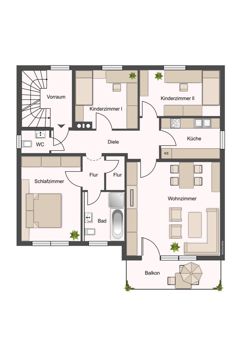 Immobilienangebot - Haßfurt - Alle - Schöne 4-Zimmer-Wohnung in ruhiger Randlage von Haßfurt