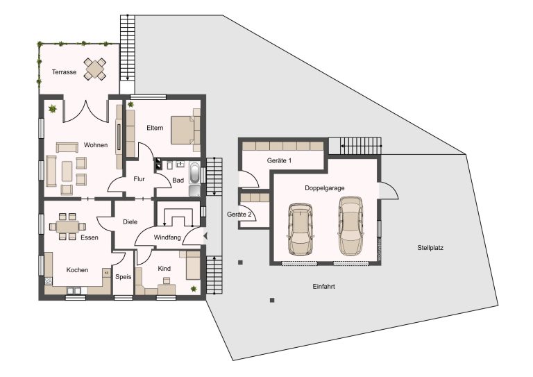 Immobilienangebot - Rattelsdorf - Alle - Gepflegtes Zweifamilienhaus in schöner Ortsrandlage von Rattelsdorf