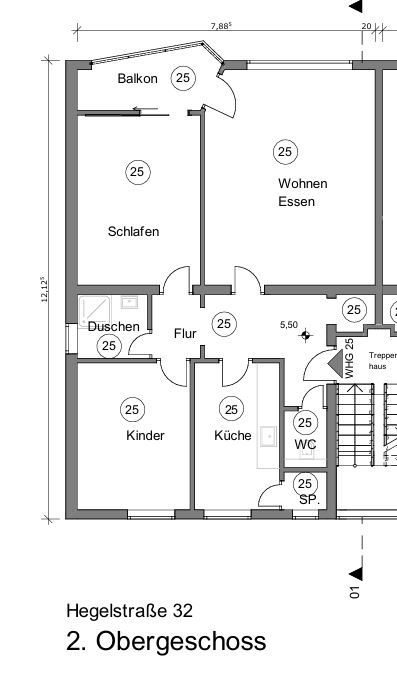 Immobilienangebot - Bamberg - Alle - Bereit zur Renovierung! Leerstehende 3-Zimmer Wohnung mit Balkon in zentraler Lager von Bamberg