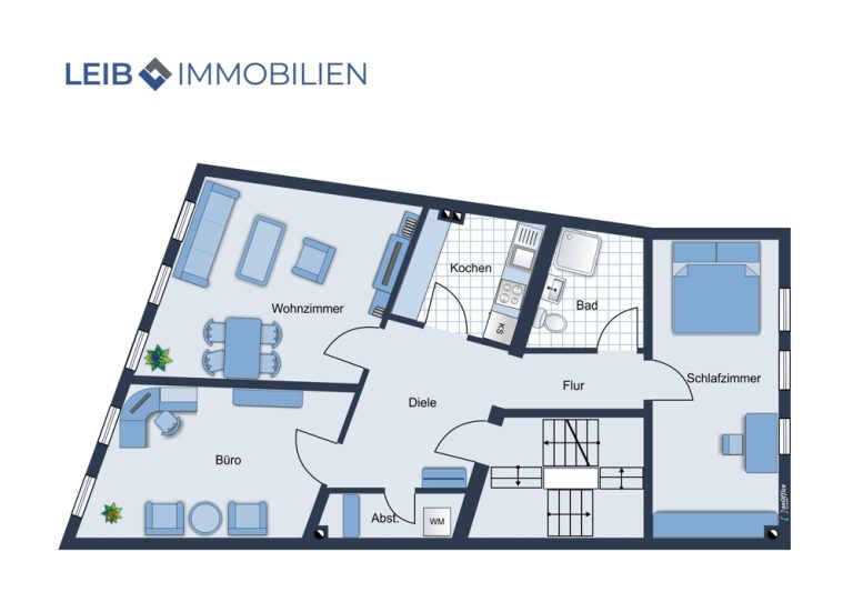 Immobilienangebot - Coburg - Alle - Zwei hochwertige Wohnungen nach Kernsanierung in zentraler Lage
