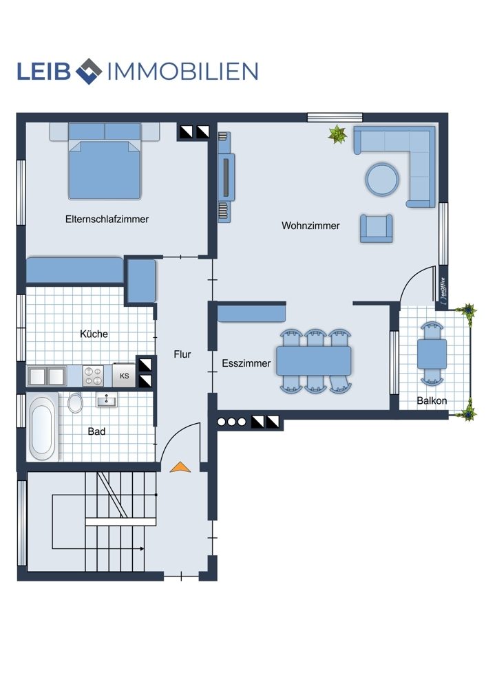 Immobilienangebot - Coburg - Alle - Schöne 2,5-Zimmer-Wohnung mit Balkon und Stellplatz  im Thüringer Viertel