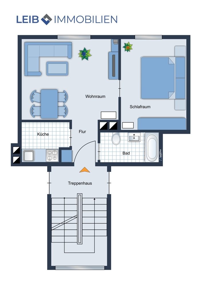 Immobilienangebot - Coburg - Alle - Kapitalanlage nahe Hochschule: Vermietete 2-Zimmer-Wohnung mit Entwicklungspotenzial