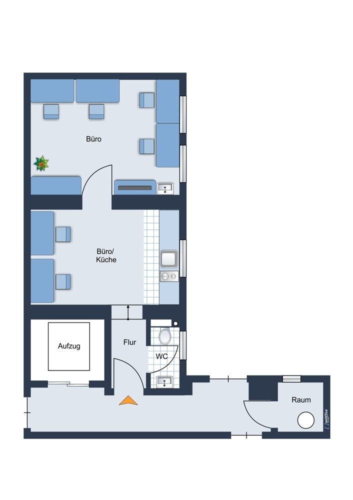 Immobilienangebot - Coburg - Alle - Kleine aber feine Büroeinheit in denkmalgeschütztem Gründerzeithaus im Coburger Zentrum