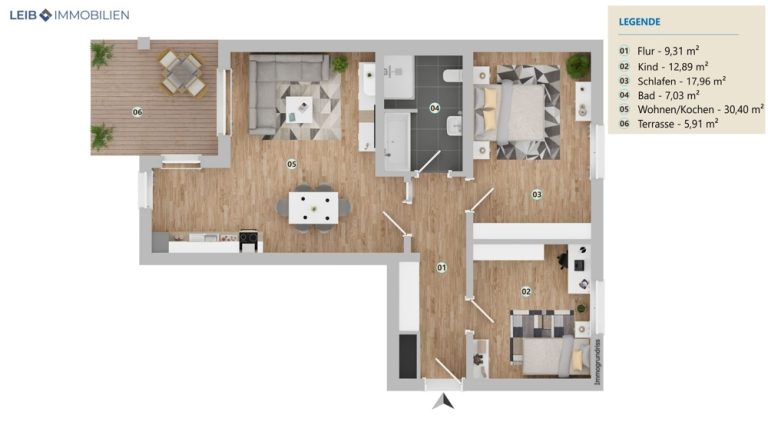 Immobilienangebot - Lichtenfels - Alle - Heute investieren, später selbst nutzen – altersgerechte 3-Zimmer-Wohnung direkt in Lichtenfels